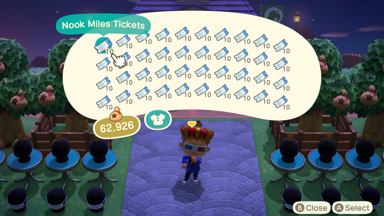 nook mile tickets