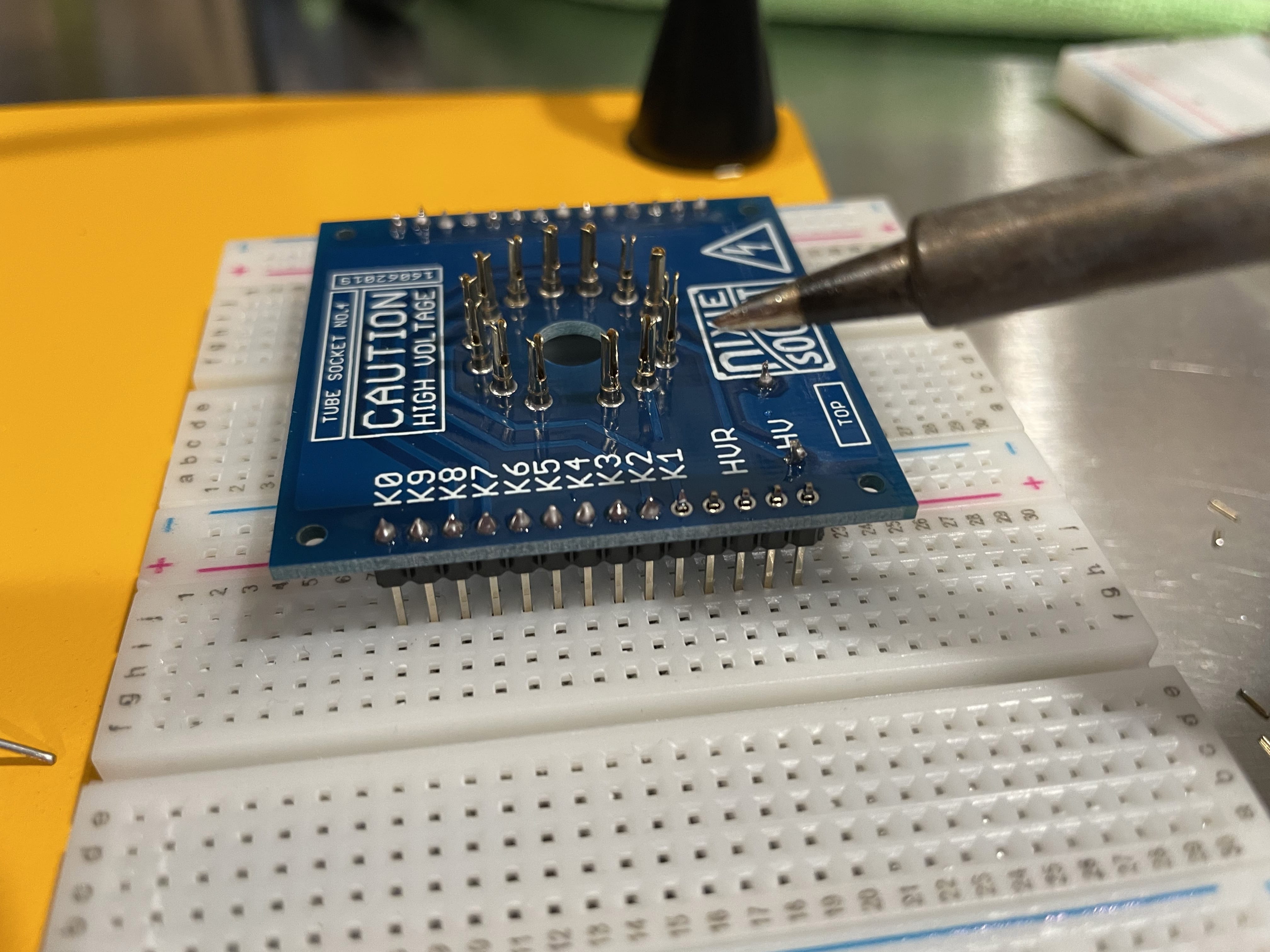 soldering pin headers
